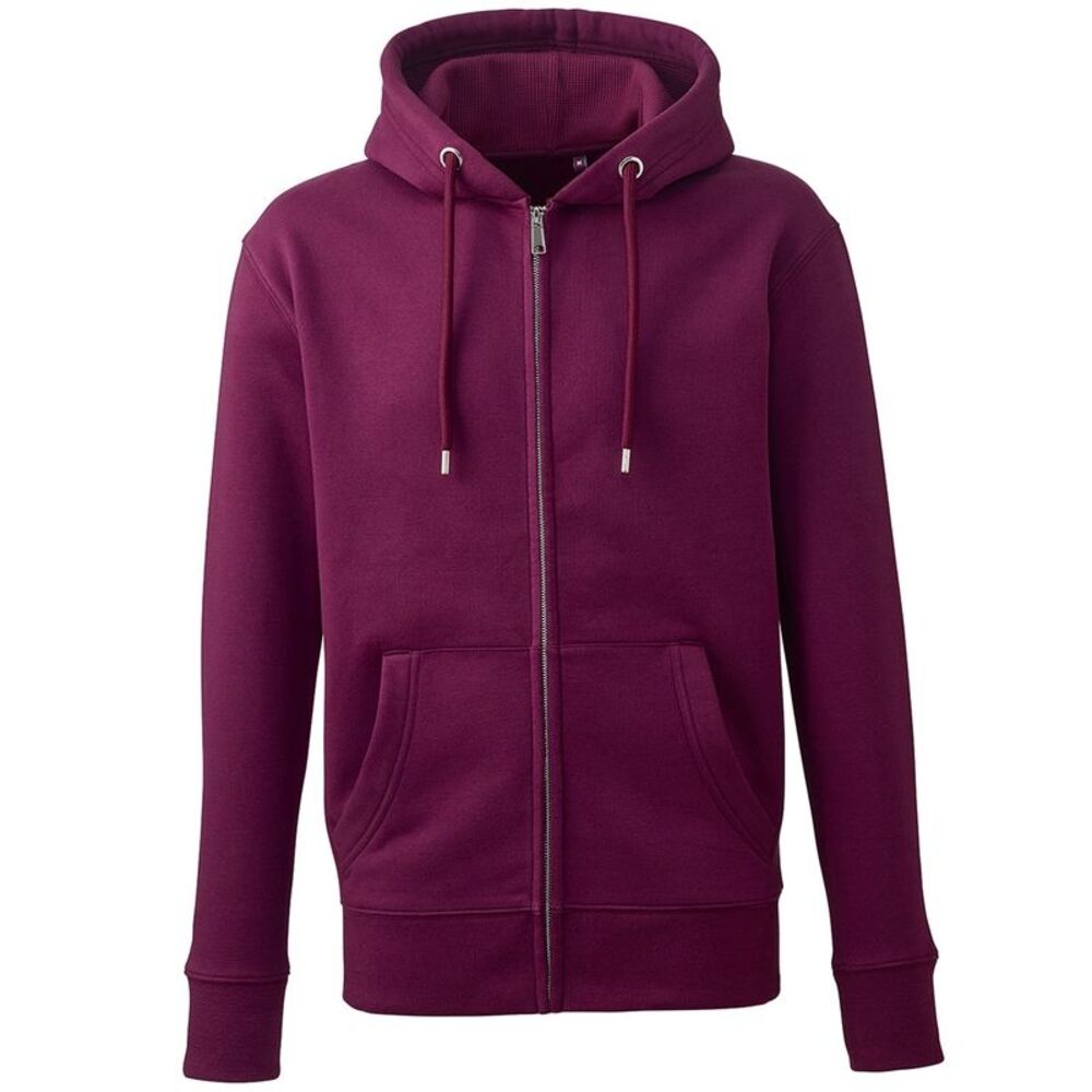 Anthem Mens Full Zip Hoodie / Burgundy